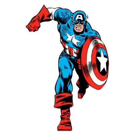 Captain America Running Life Size Decal