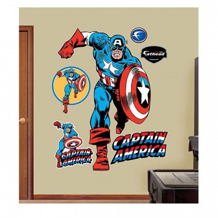 Captain America Running Life Size Decal
