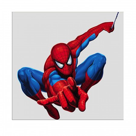Spiderman Swinging Life Size Wall Decal