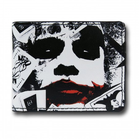 Dark Knight Joker Face Men's Bi-Fold Wallet