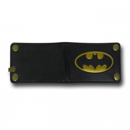 Batman Symbol Bi-Fold Snap Chain Wallet