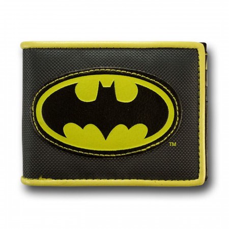Batman Applique Symbol Canvas Wallet