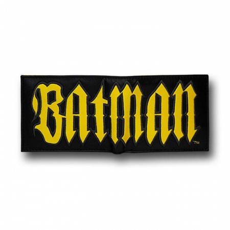 Batman Gothic Yellow Logo Bi-Fold Wallet