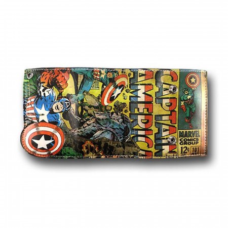 Captain America Comic Chain Wallet