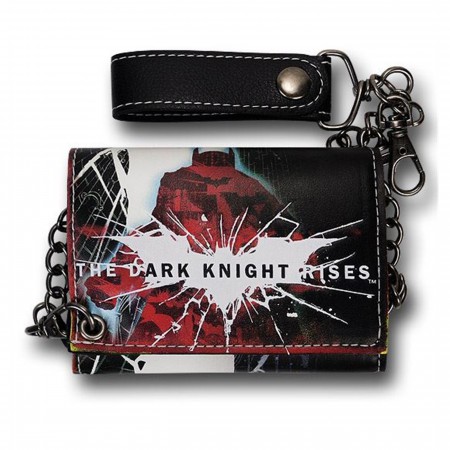 Dark Knight Rises Black & Red Chain Wallet