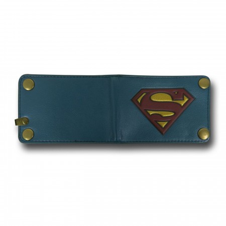 Superman Blue Snap Chain Wallet