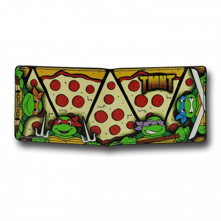 TMNT Pizza Pattern Bi-Fold Wallet