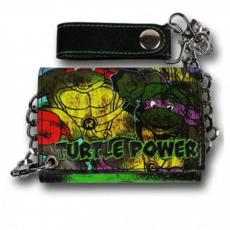 TMNT Spray Painted Chain Wallet