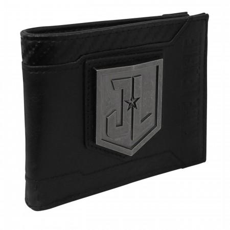 Justice League Movie Metal Logo Men's Bi-Fold Wallet