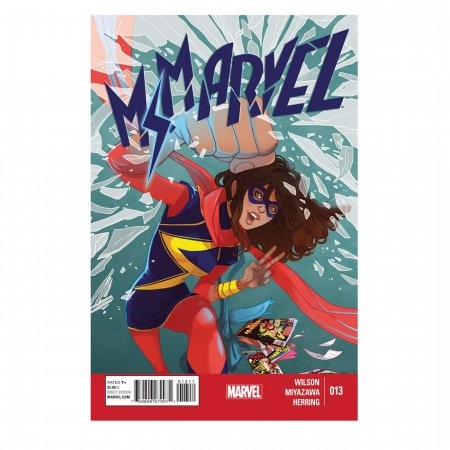 Ms. Marvel Action Punch Hinged Wallet