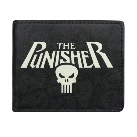 Punisher Logo and Symbols Bi-Fold Wallet