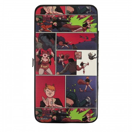 Squirrel Girl Comic Panels Hinged Wallet