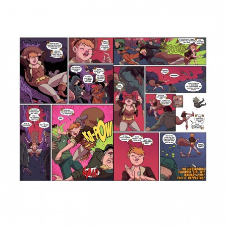 Squirrel Girl Comic Panels Hinged Wallet