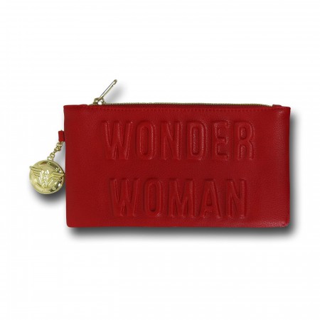 Wonder Woman Debossed Women's Clutch Wallet