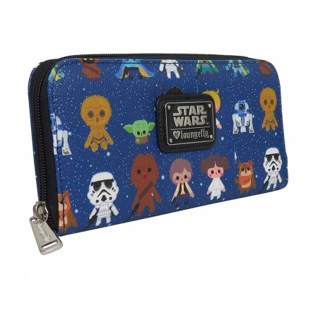 Star Wars Baby Characters Women's Zip Around Wallet