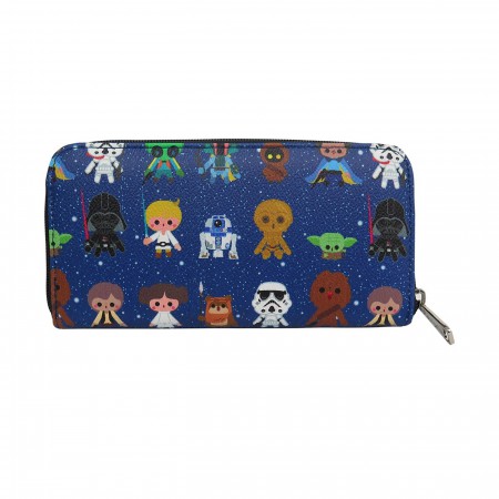 Star Wars Baby Characters Women's Zip Around Wallet