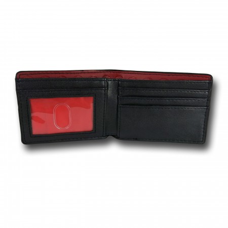 Deadpool Bi-Fold Wallet with Metal Emblem