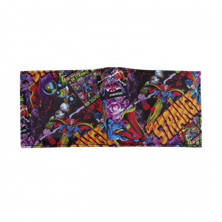 Dr. Strange Retro Mosaic Bi-Fold Wallet