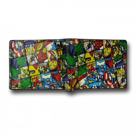 Marvel Heroes All-Over Bi-Fold Wallet