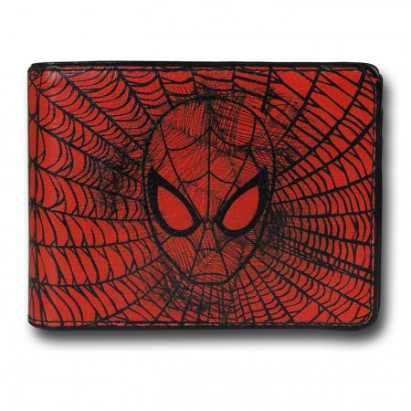 Spider-Man Face Web Bi-Fold Wallet