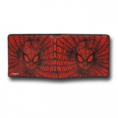 Spider-Man Face Web Bi-Fold Wallet