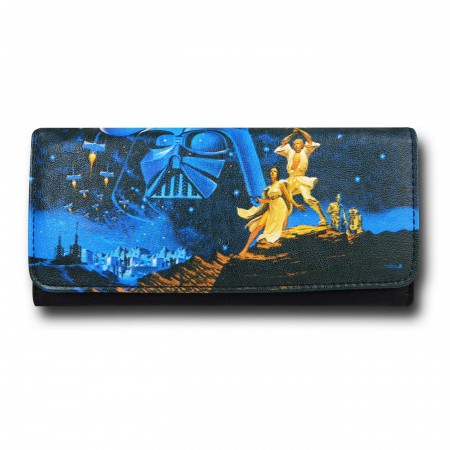 Star Wars Movie Poster Faux Leather Envelope Wallet