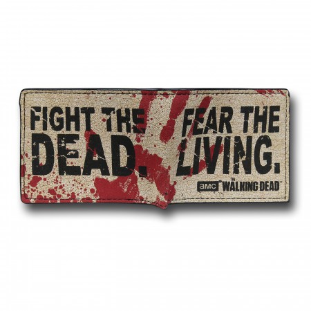 Walking Dead Fear The Living Bi-Fold Wallet