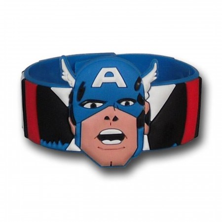 Captain America Molded PVC Wristband