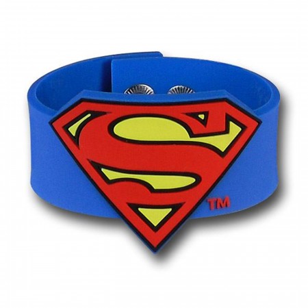 Superman Molded PVC Wristband