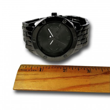 Batman Subdued Grey Black Watch with Metal Band