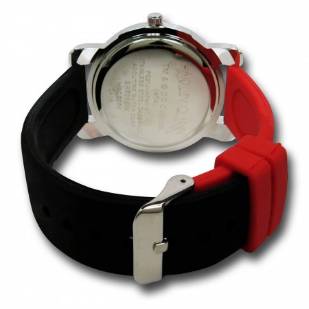 Harley Quinn Diamond Watch with Silicone Band