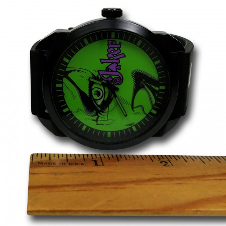 Joker Green Face Watch with Silicone Band