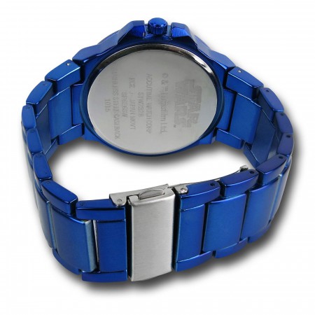 Star Wars Rebel Symbol Blue Watch with Metal Band