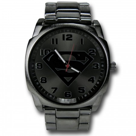 Superman Symbol Steel Alloy Watch