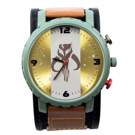 Star Wars Boba Fett Mandalorian Watch with Dual Fasten Adjustable Strap