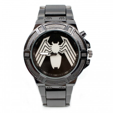 Venom Backlight Symbol Watch with Metal Band