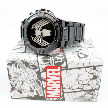 Venom Backlight Symbol Watch with Metal Band