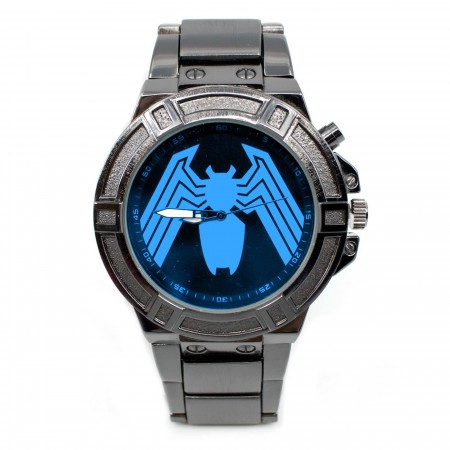 Venom Backlight Symbol Watch with Metal Band