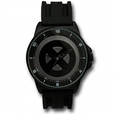 X-Men Symbol Black Watch with Silicone Band