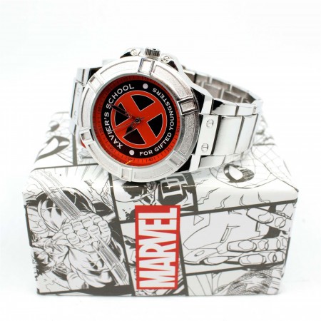 X-Men Xavier School for the Gifted Watch with Metal Band