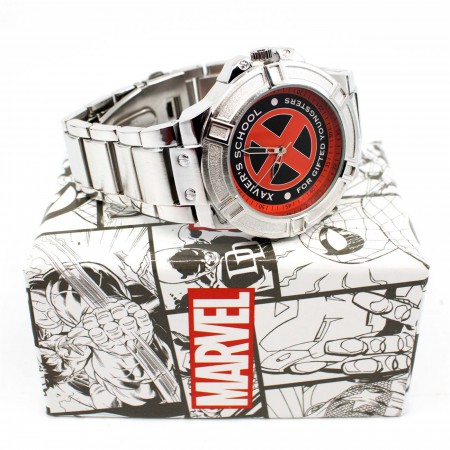 X-Men Xavier School for the Gifted Watch with Metal Band