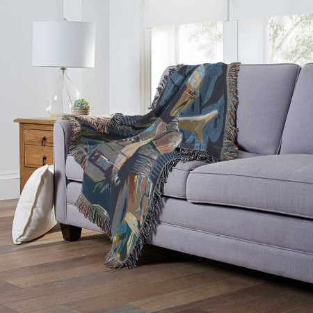 Star Wars: The Mandalorian Alone Woven Tapestry Throw Blanket