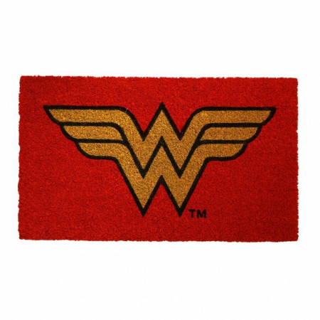 Wonder Woman Symbol 17"x 29" Doormat with Non-skid Back