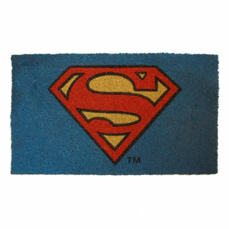 Superman Logo 17"x 29" Doormat with Non-Skid Back