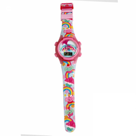 Trolls Princess Poppy Bright Rainbows Kid's LCD Watch