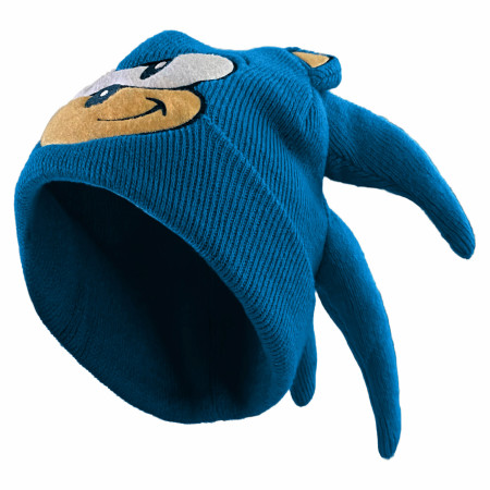Sonic the Hedgehog Character Face Costume Youth Knit Beanie
