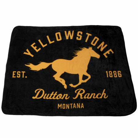 Yellowstone Dutton Ranch Fleece Throw Blanket