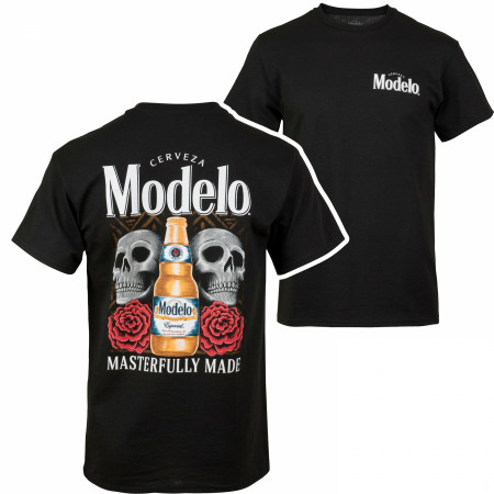 Modelo Especial Skulls and Roses Masterfully Made Front/Back T-Shirt