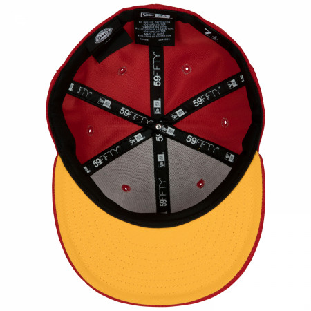 Shazam Symbol Red and Gold Colorway New Era 9Fifty Adjustable Hat