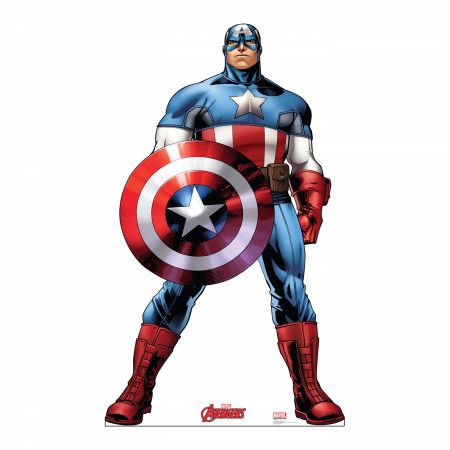 Avengers Animated Captain America  Cardboard Stand Up